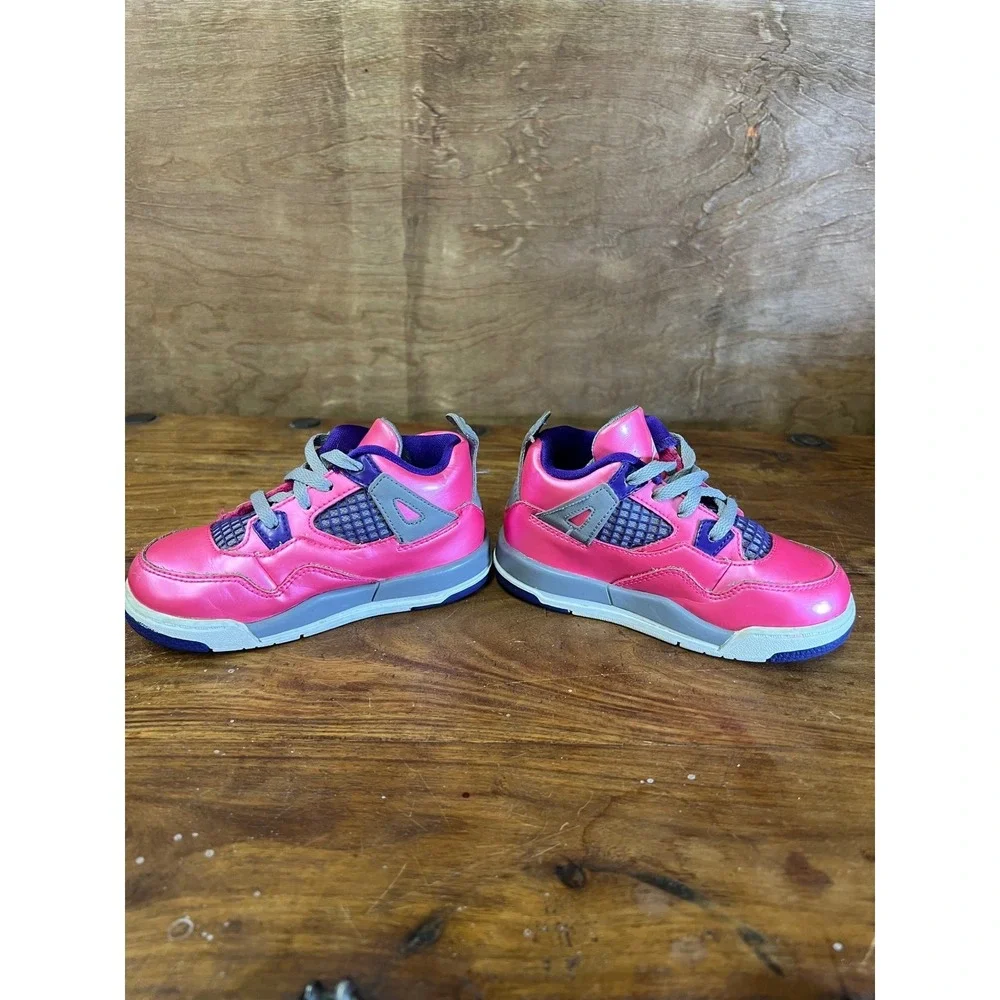 Jordan Toddler Sneaker Bundle Jordan 4 5 Retro Tropical Teal Pink Purple 3 Pairs